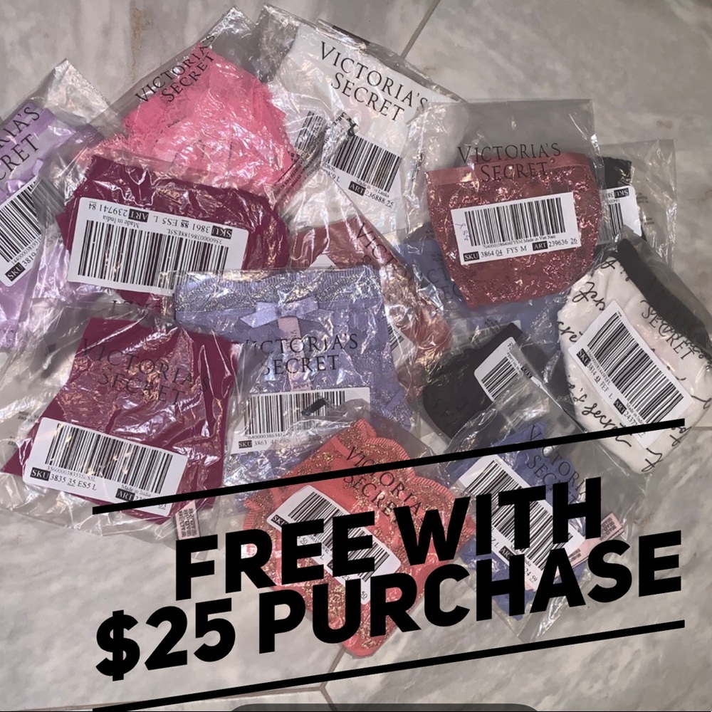 💕💕FREE - Pantie/thong with $25 purchase